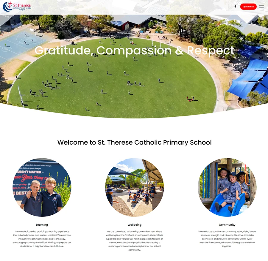 St Therese Catholic Primary School website